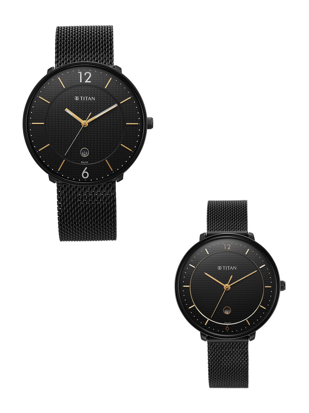 Titan Bandhan Quartz Analog With Black Dial Couple Watch - Nt18492651nm01