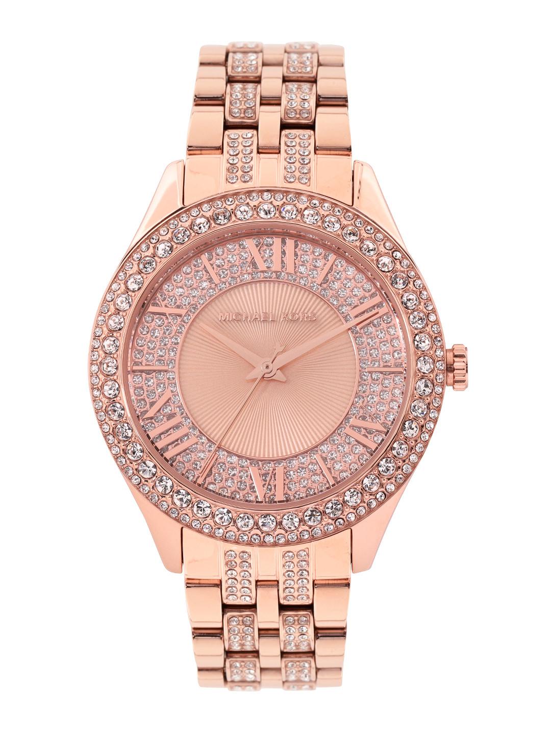 Michael Kors Women Embellished Harlowe Analogue Watch MK4710