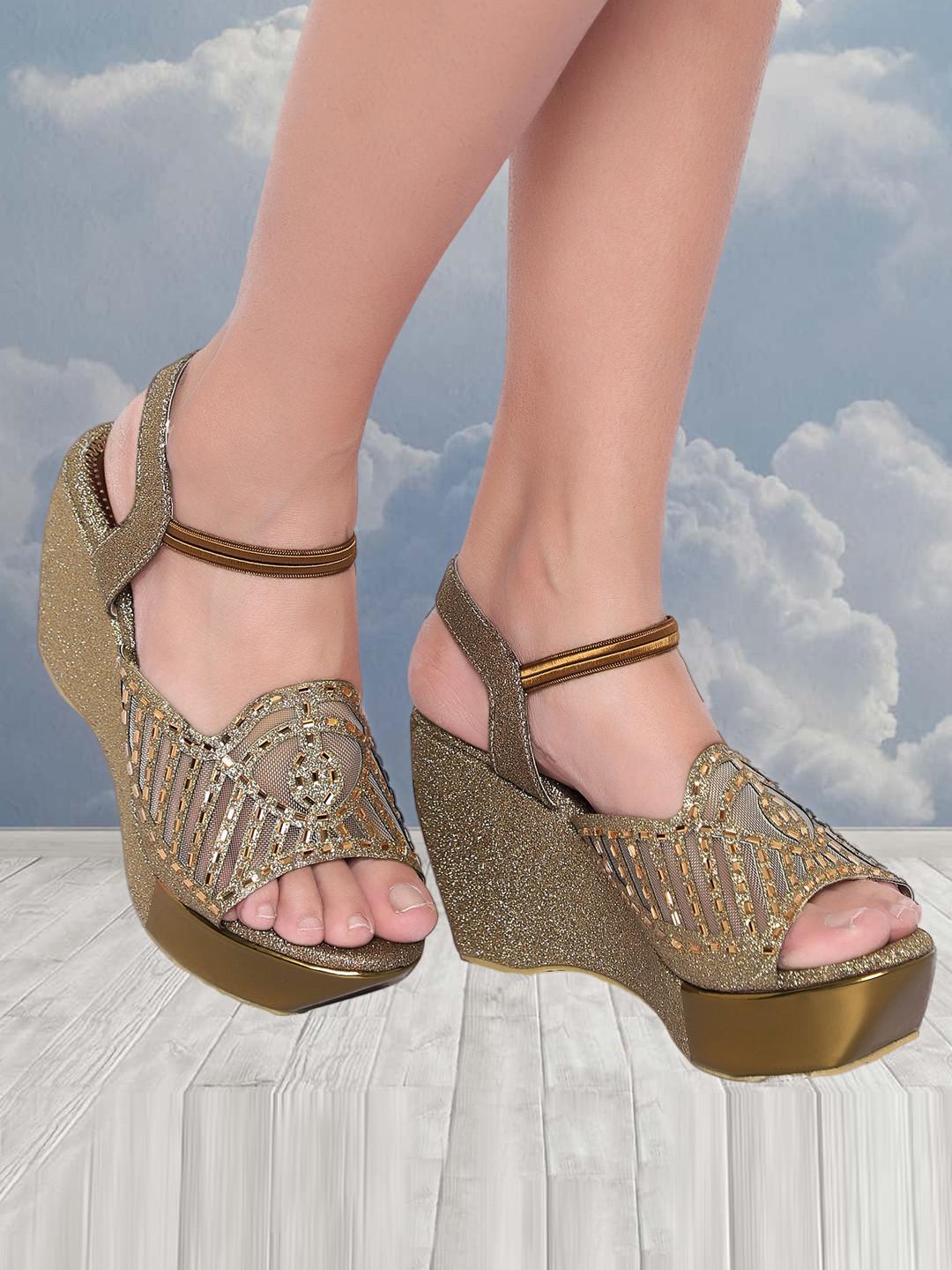 Action Embellished Wedge Heels