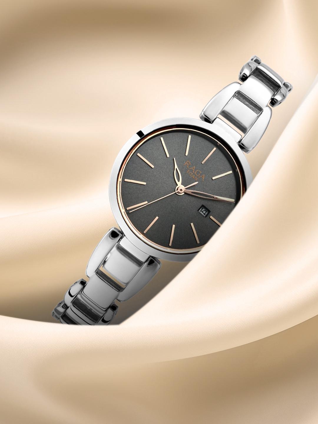 Titan Raga Viva Quartz Analog With Grey Dial Watch For Women - Nt2642sm01