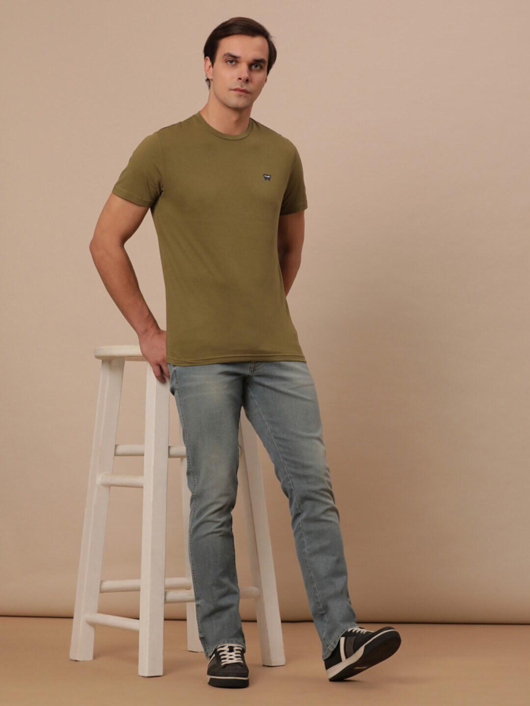 Wrangler Round Neck Cotton T-Shirt