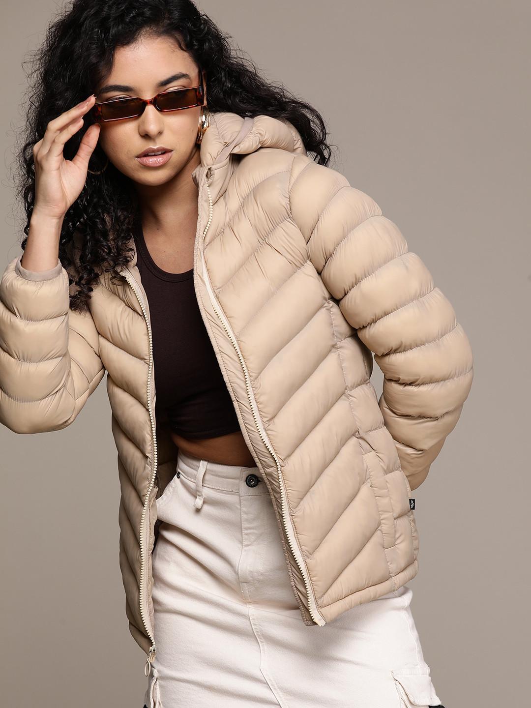 The Roadster Lifestyle Co. Mock Collar Puffer Jacket