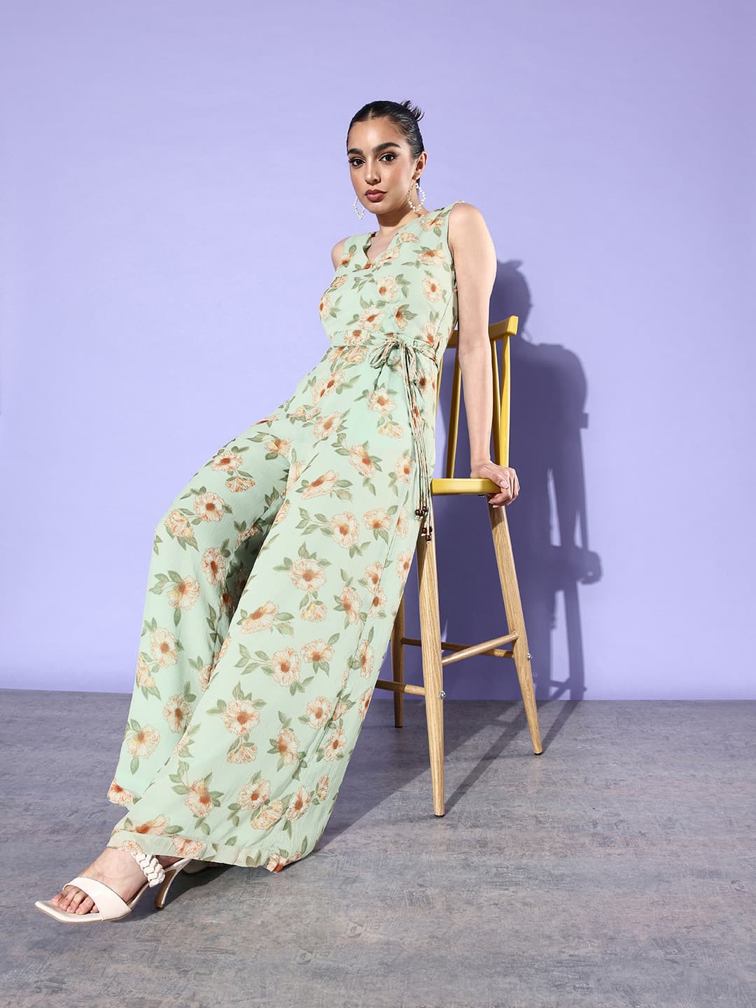 QUIERO Printed Basic Jumpsuit