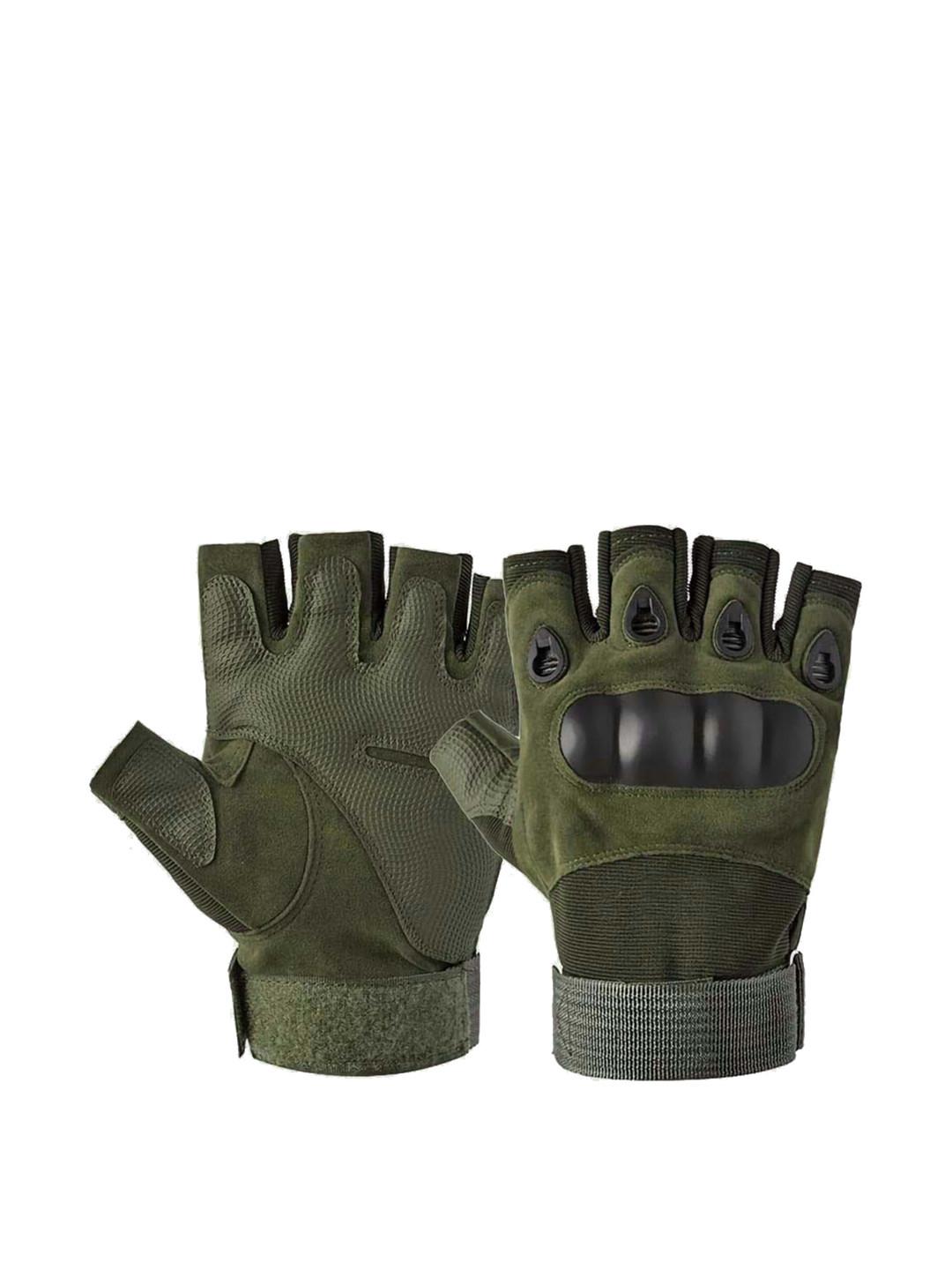 Alexvyan Men Fingerless Protective & Breathable Gym & Sports Gloves