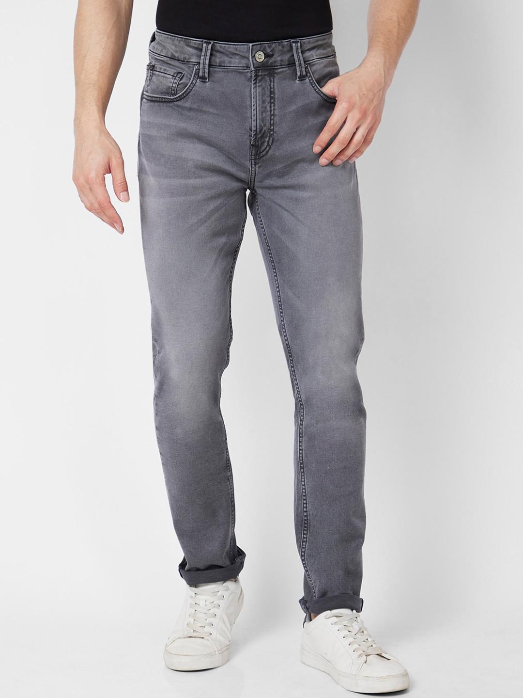 SPYKAR Men Mid-Rise Clean Look Heavy Fade Stretchable Jeans