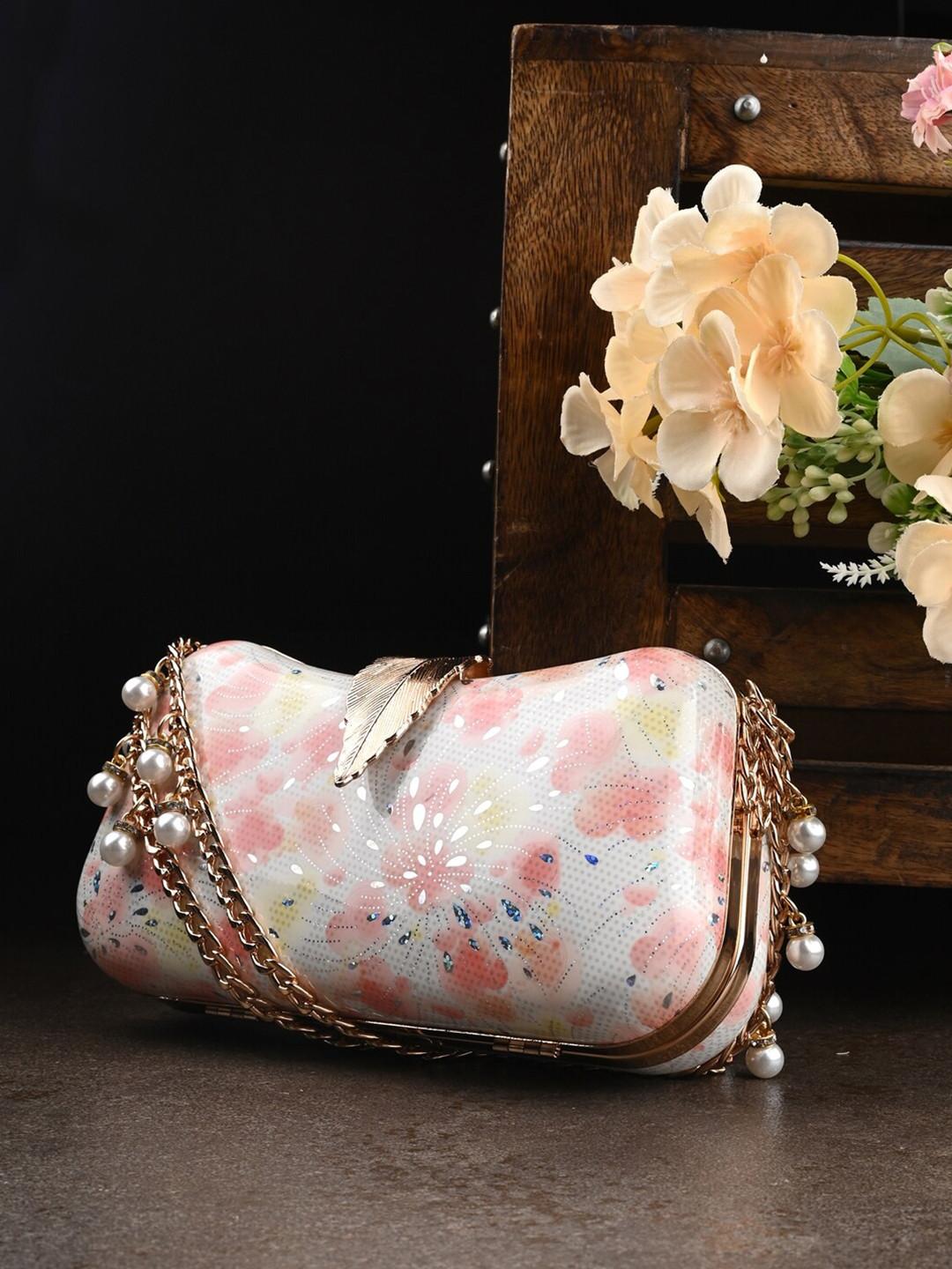 Toobacraft Embellished Box Clutch