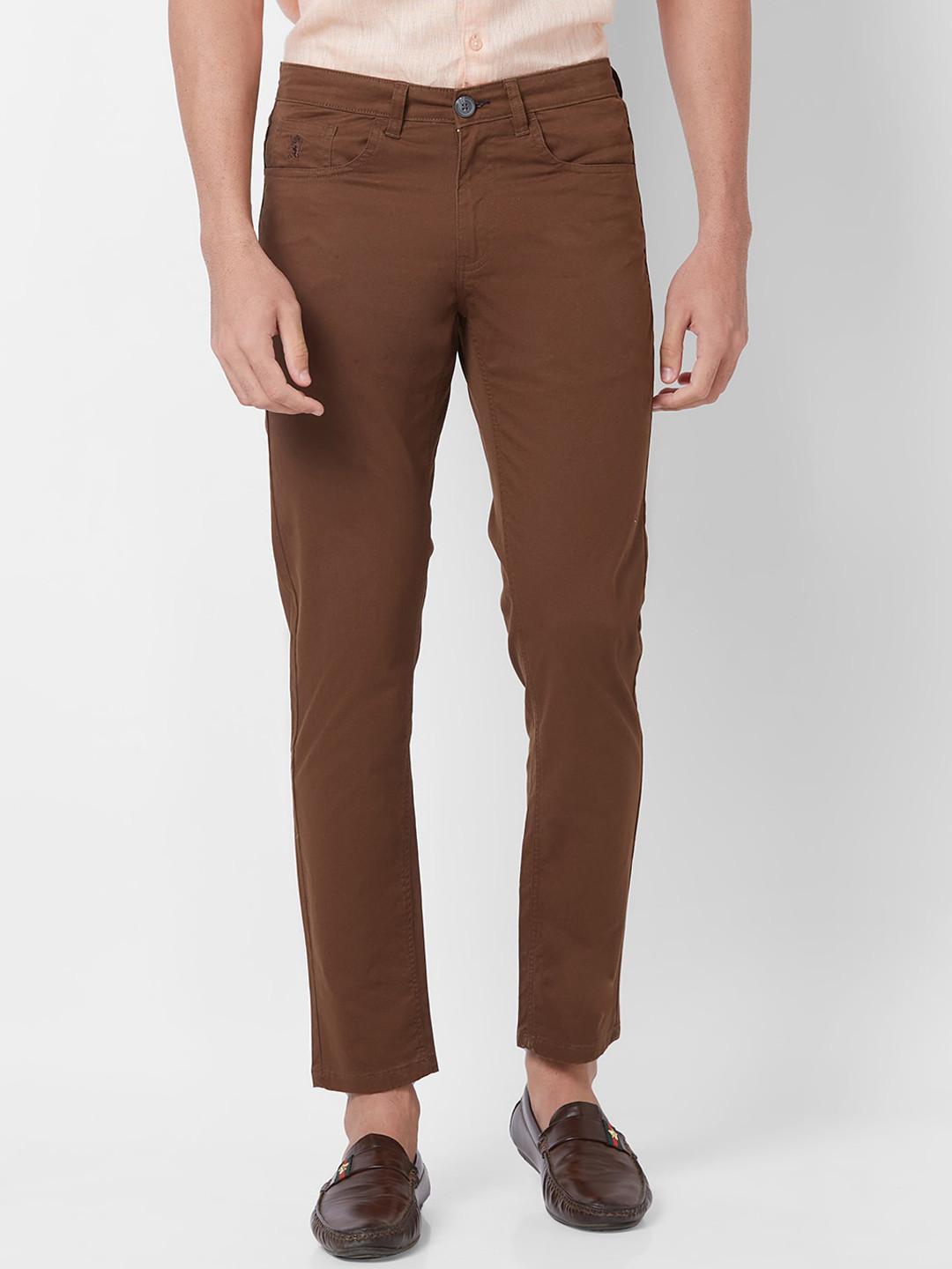 GIORDANO Men Mid-Rise Slim Fit Chinos Trousers