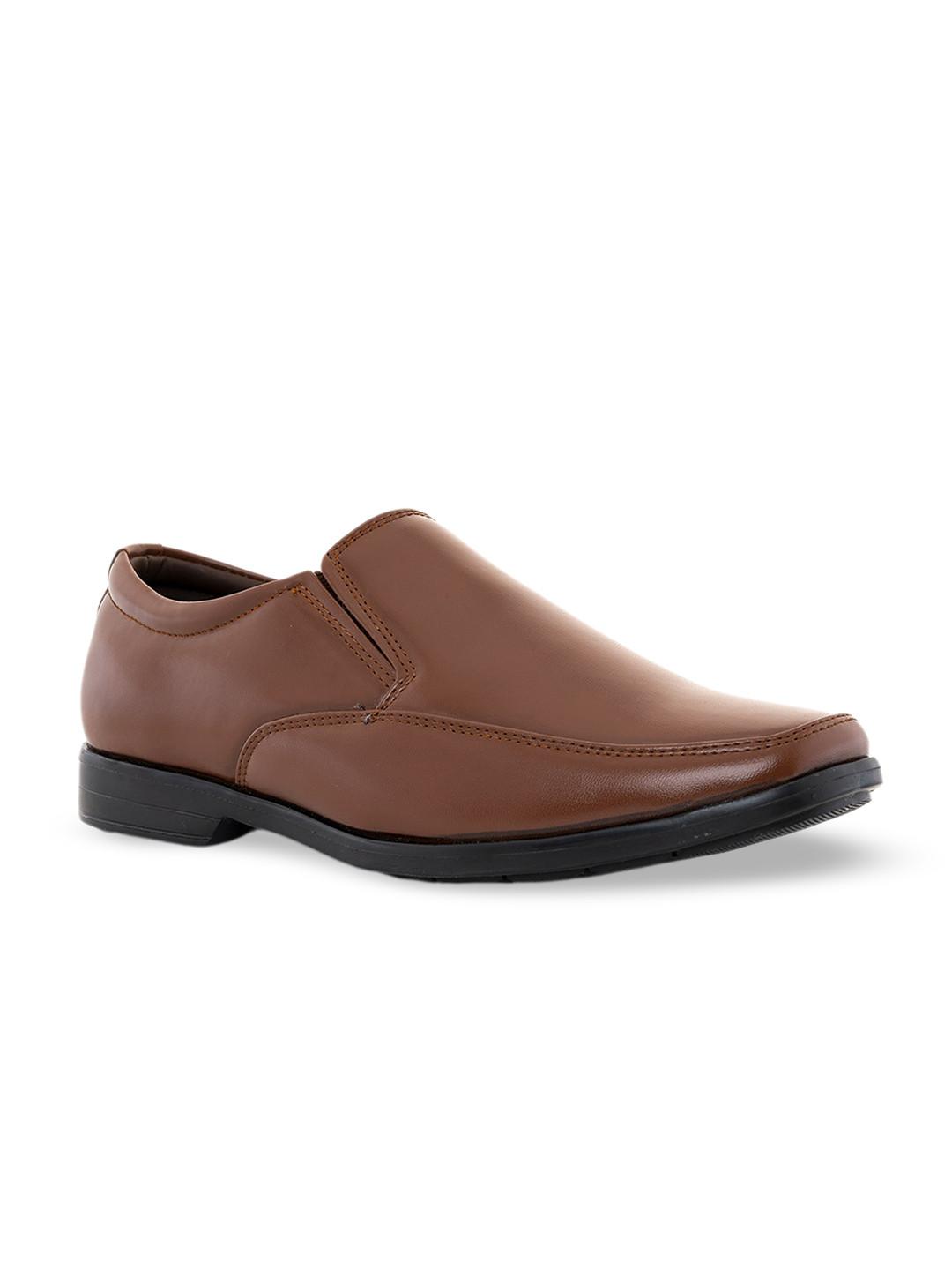 Khadims Men Square Toe Formal Slip-On Shoes