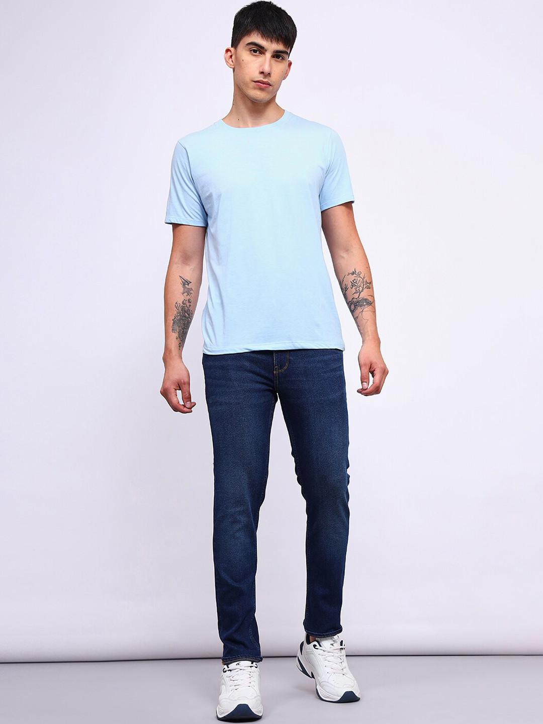 Lee Men Slim Fit Light Fade Clean Look Stretchable Jeans