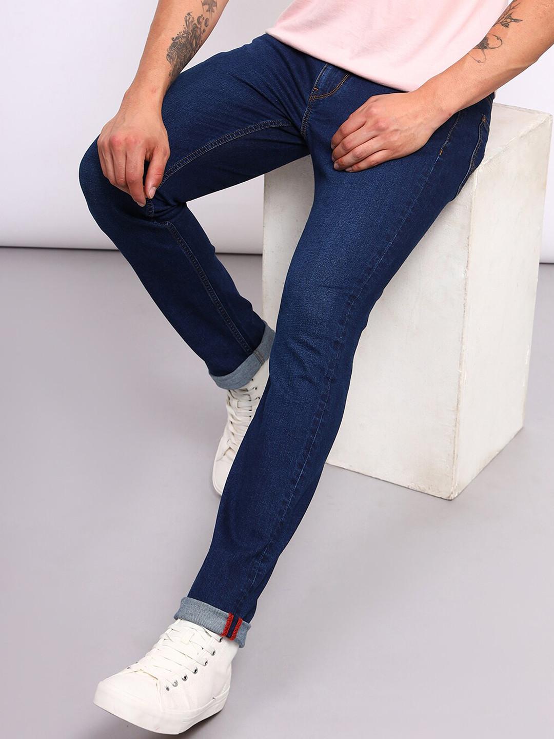 Lee Men Blue Slim Fit Clean Look Light Fade Stretchable Jeans