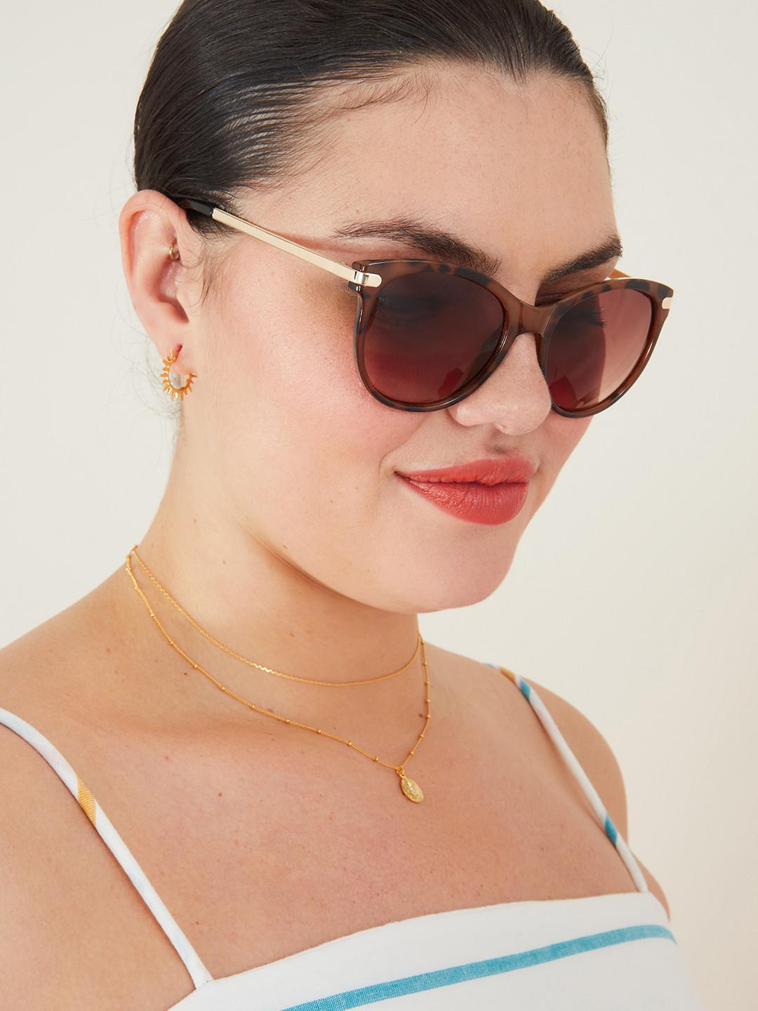 Accessorize Women Round Sunglasses with UV Protected Lens MA-59300327001