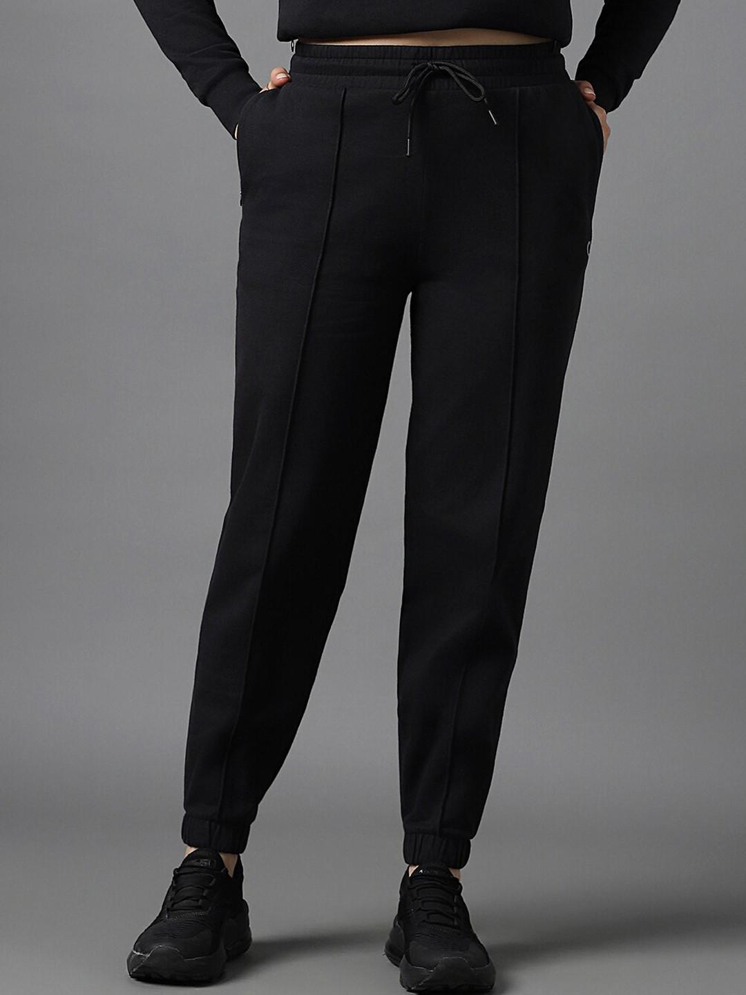 Amante Women Mid Rise Essential Fleece Joggers