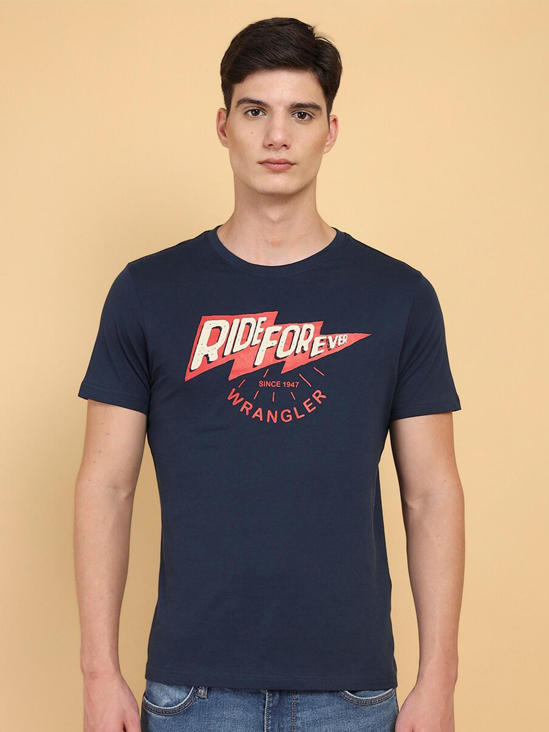 Wrangler Typography Printed Cotton T-shirt
