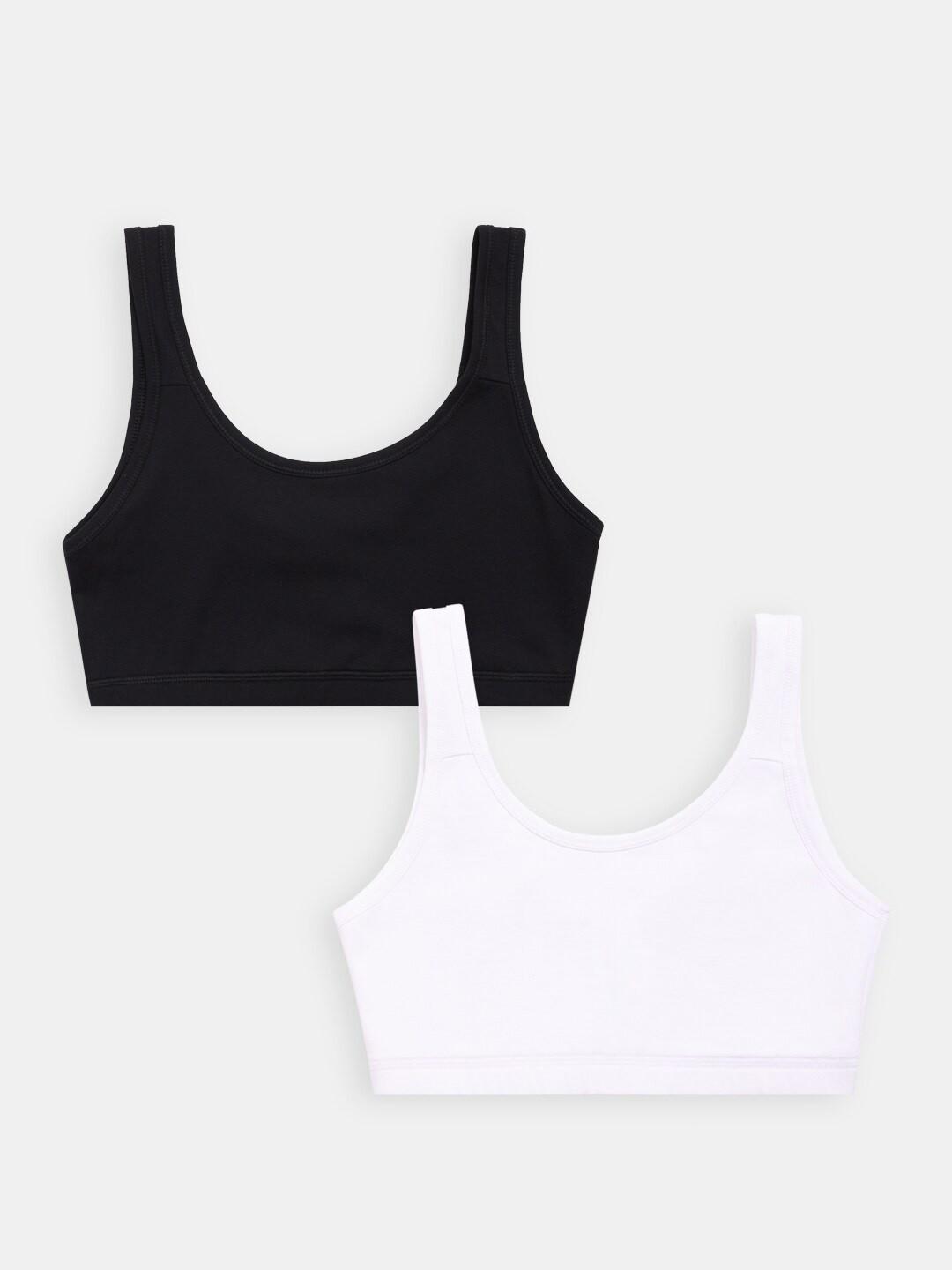 Sillysally Girls Pack Of 2 Full Coverage High Support Super Support Beginners Bra