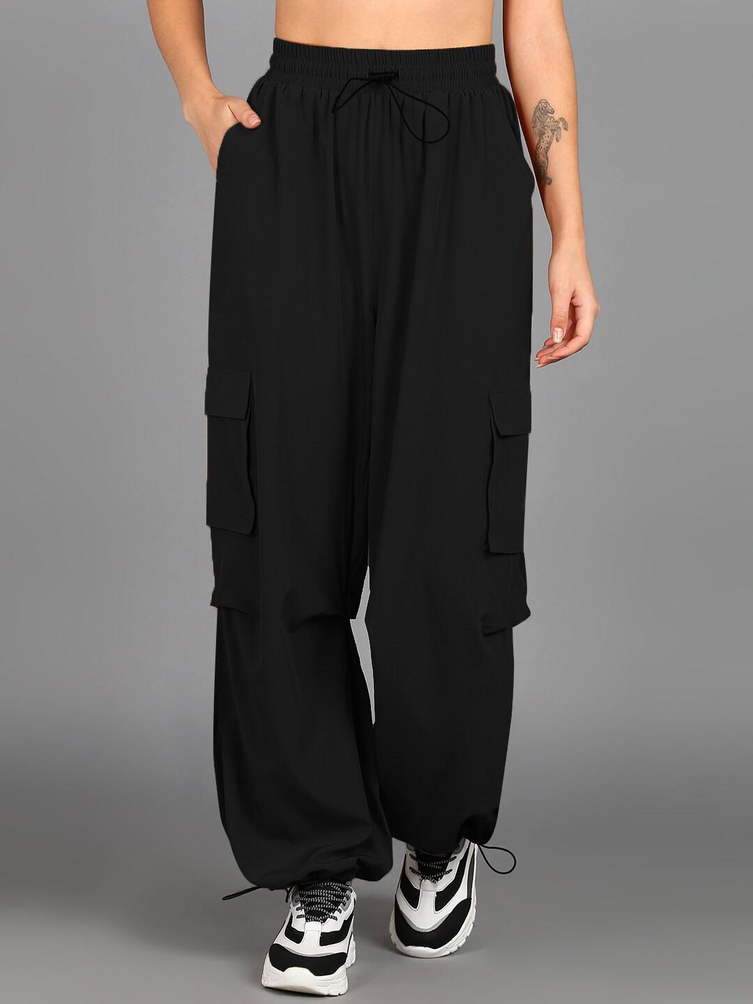 Roadster Women Mid-Rise Baggy Fit Parachute Track Pants