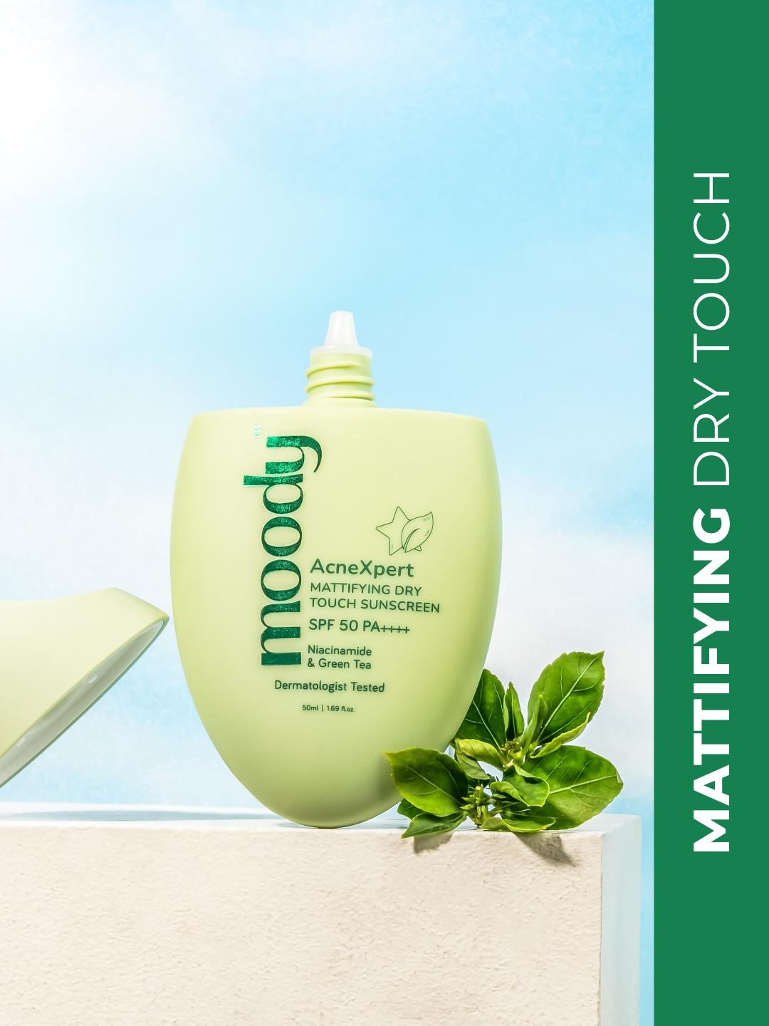 MOODY AcneXpert Mattifying Dry Touch Sunscreen With SPF 50 PA+++ - 50ml