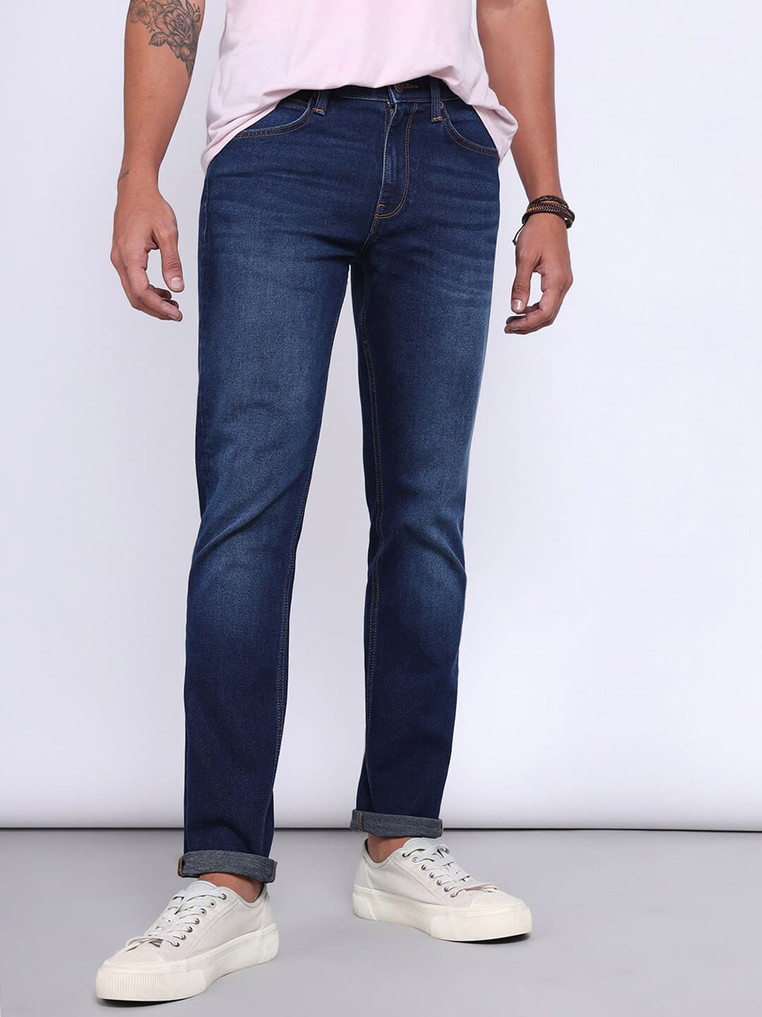 Lee Men Slim Fit Light Fade Stretchable Jeans