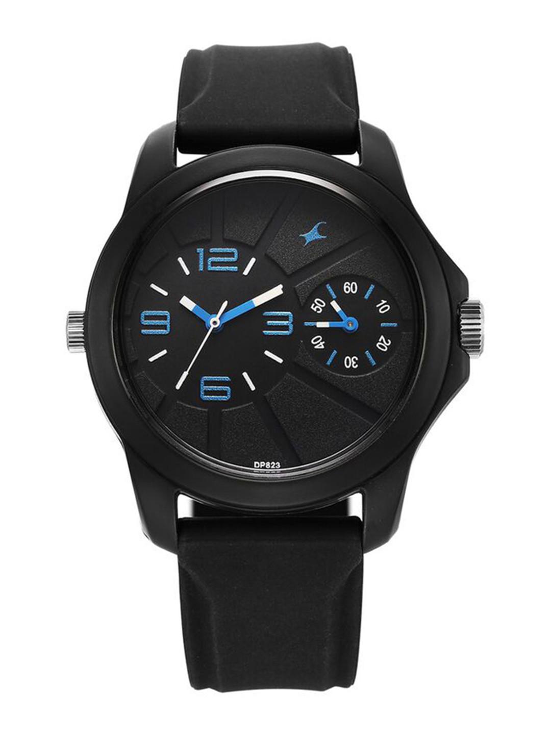 Fastrack Dual Time Quartz Analog With Black Dial Watch For Guys - Nt38042pp07