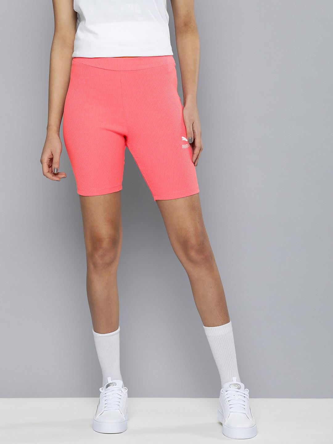 Puma Women CLASSICS Ribbed Biker Shorts