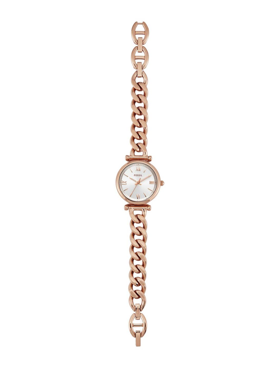 Fossil Women Dial & Stainless Steel Bracelet Style Straps Analogue Watch ES5330
