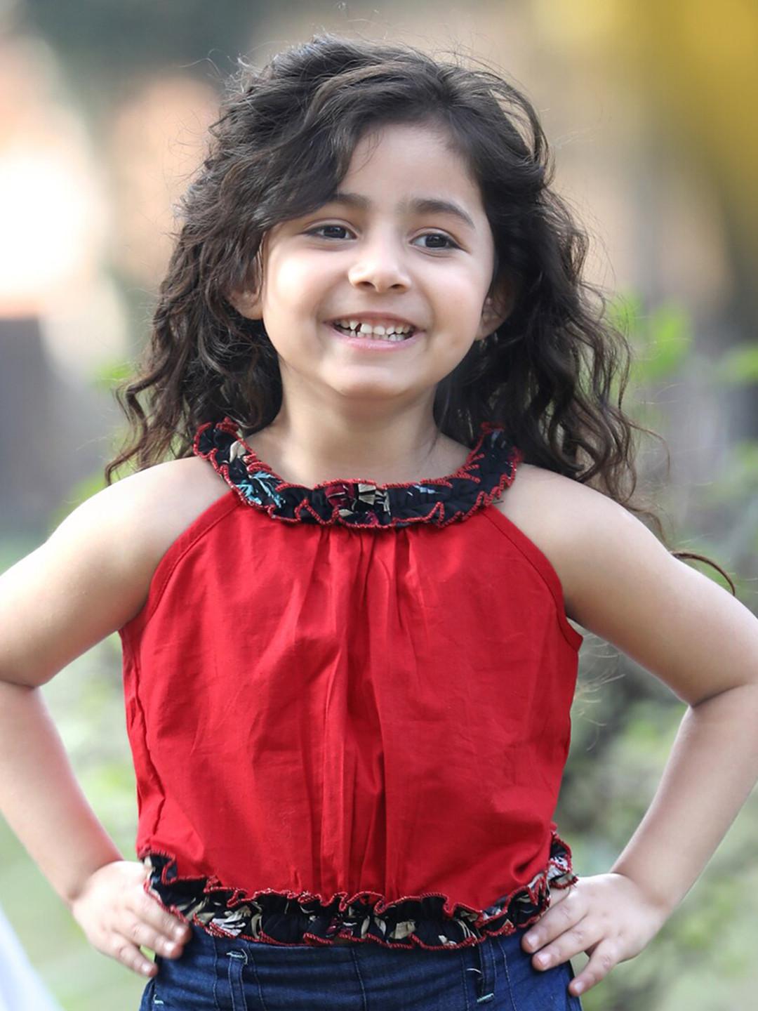 Cutiekins Girls Halter Neck Cotton Top
