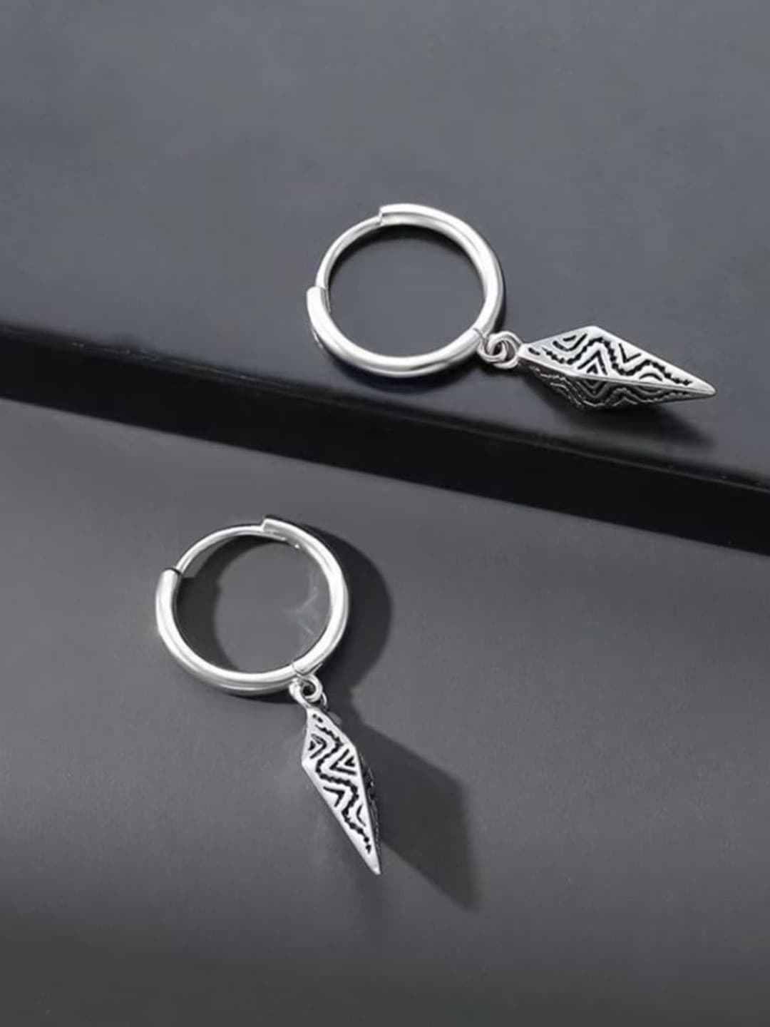 SALTY Stainless Steel Hoop Drop Earrings