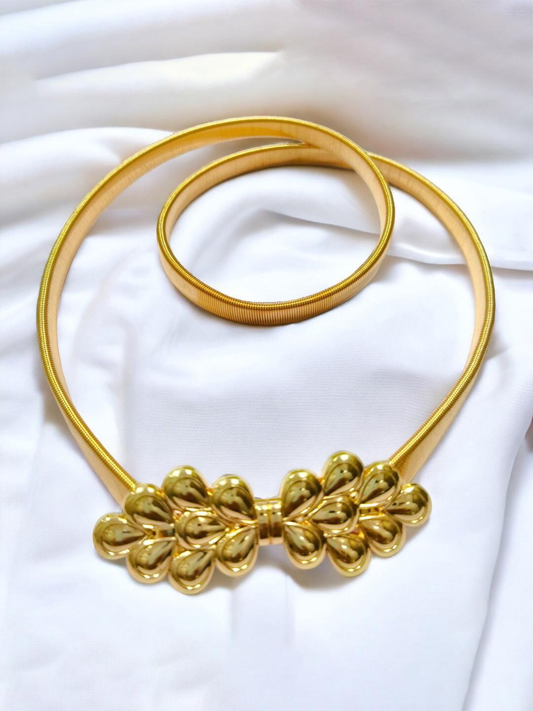 REDHORNS Women Peacock Design Stretchable Metal Belt