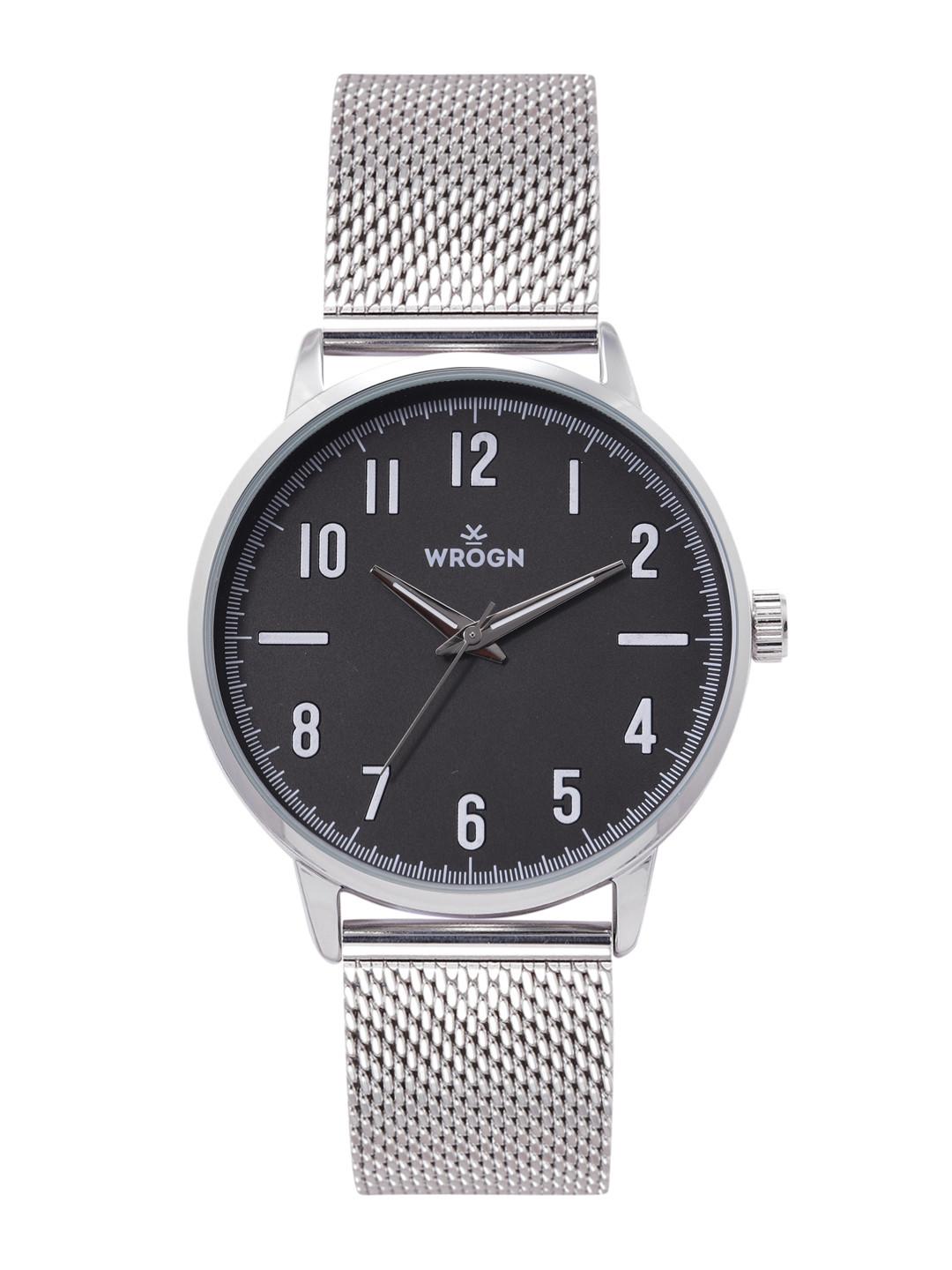 WROGN Men Dial & Stainless Steel Bracelet Style Straps Analogue Watch MFB-PN-DK2599