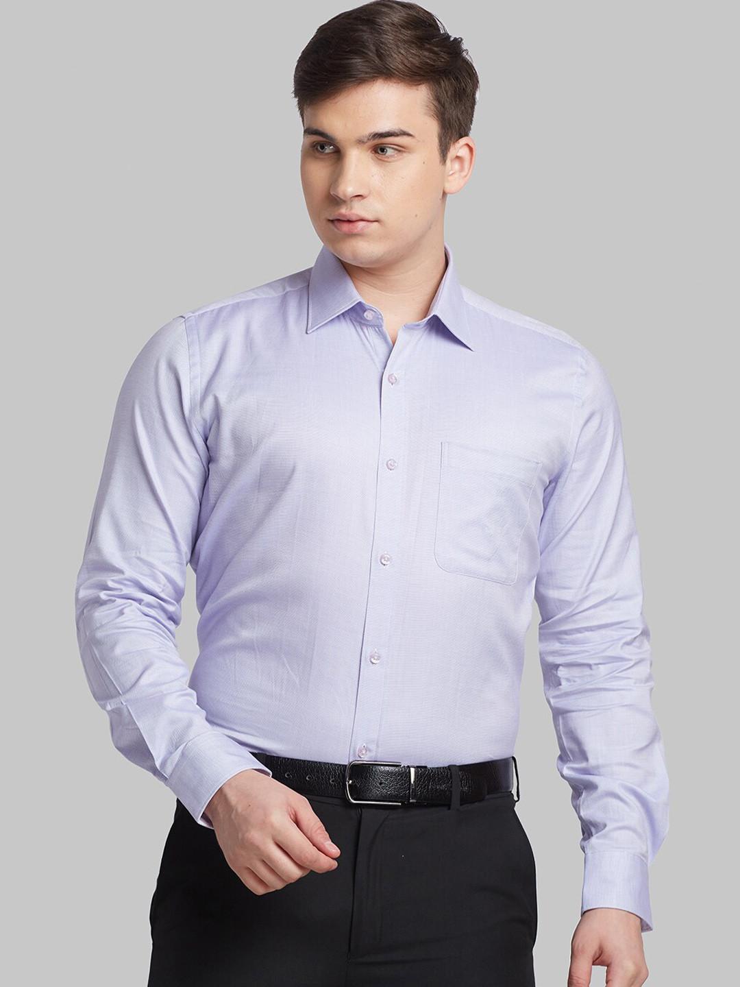 Raymond Contemporary Fit Spread Collar Cotton Formal Shirt