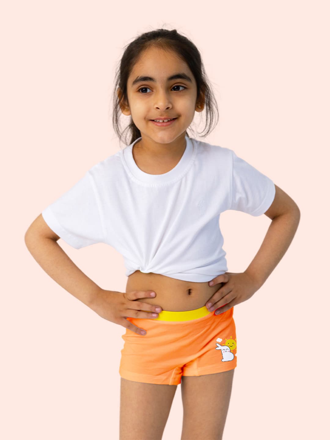 SuperBottoms Girl Supersoft Premium Antimicrobial Mid-Rise Bamboo BoyShorts Briefs