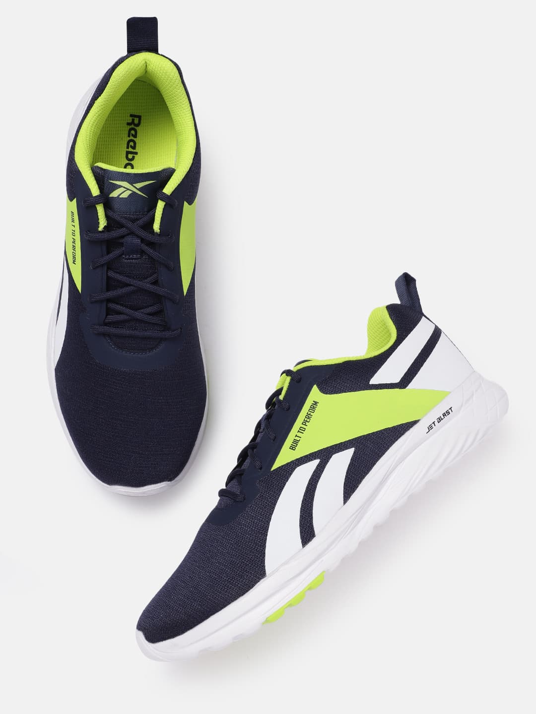 Reebok Men Woven Design Distance Fusion Running Shoes