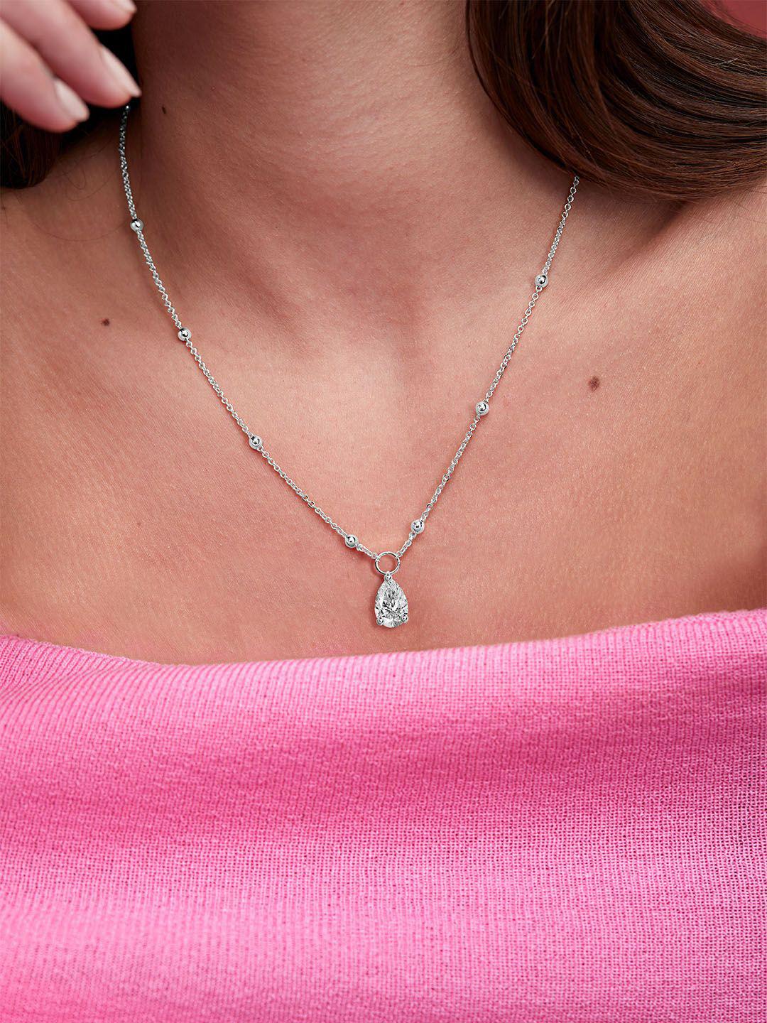 MINUTIAE Brass Silver-Plated Handcrafted Necklace