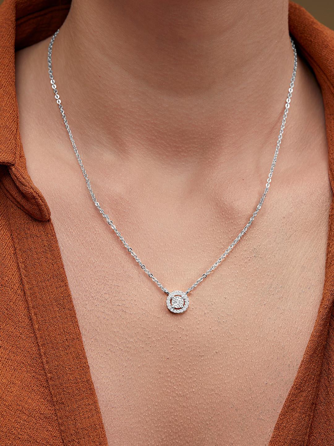 MINUTIAE Brass Silver-Plated Necklace