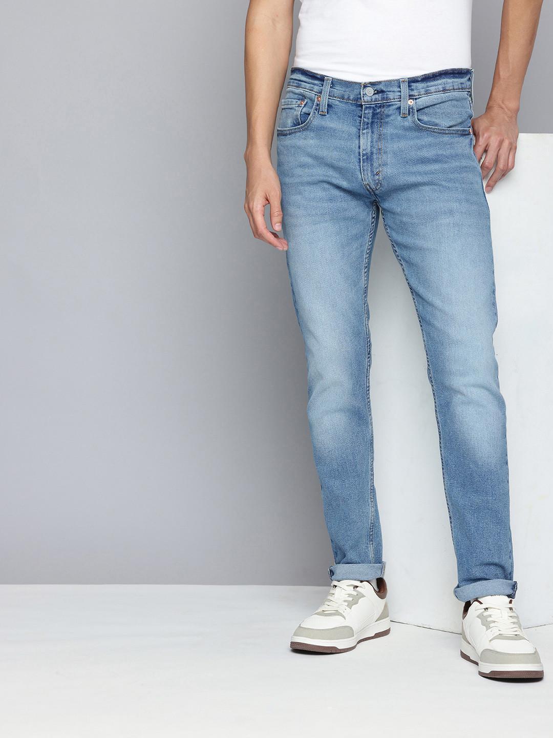 Levis Men 512 Slim Tapered Fit Heavy Fade Stretchable Jeans