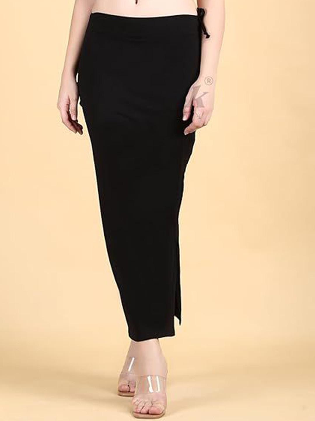 Klassik Women Solid Mid Rise Cotton Stretchable Saree Shapewear
