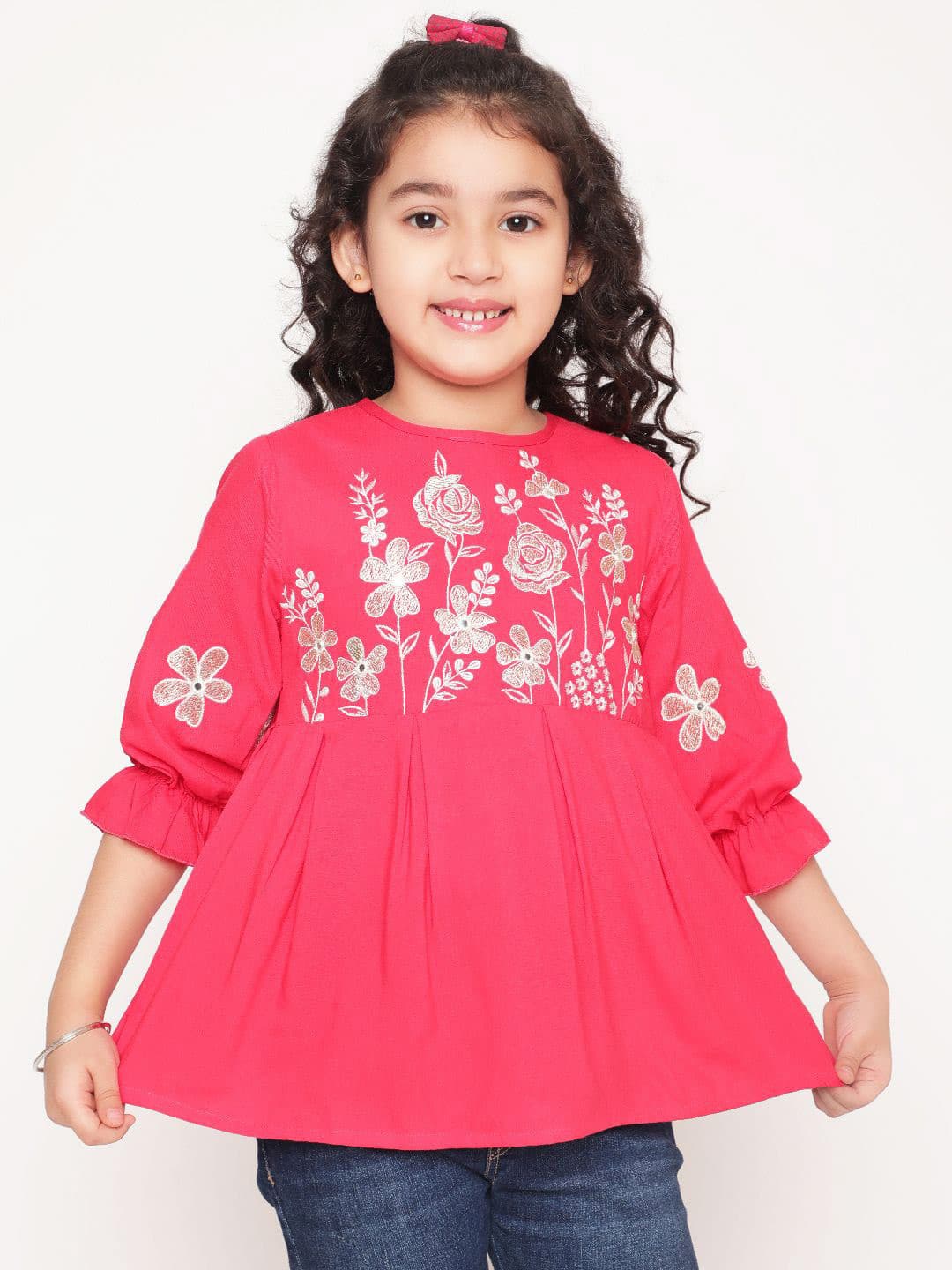 BAESD Keyhole Neck Bell Sleeve Top