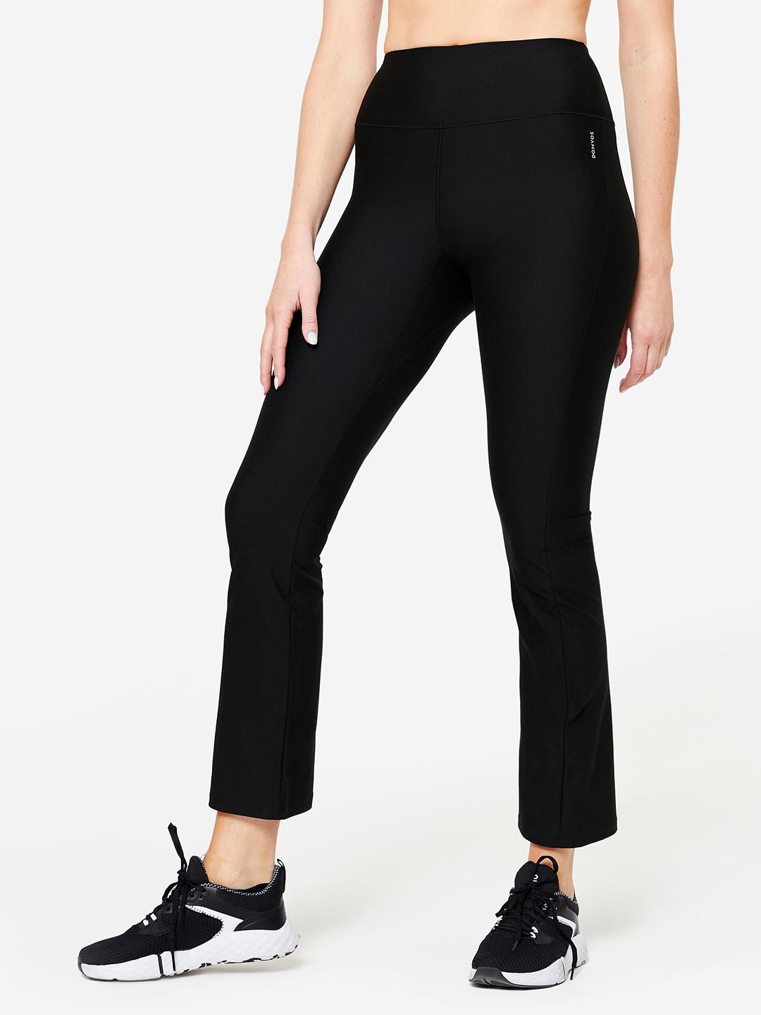 Decathlon Domyos - Women Black Stretchable Gym Trackpants