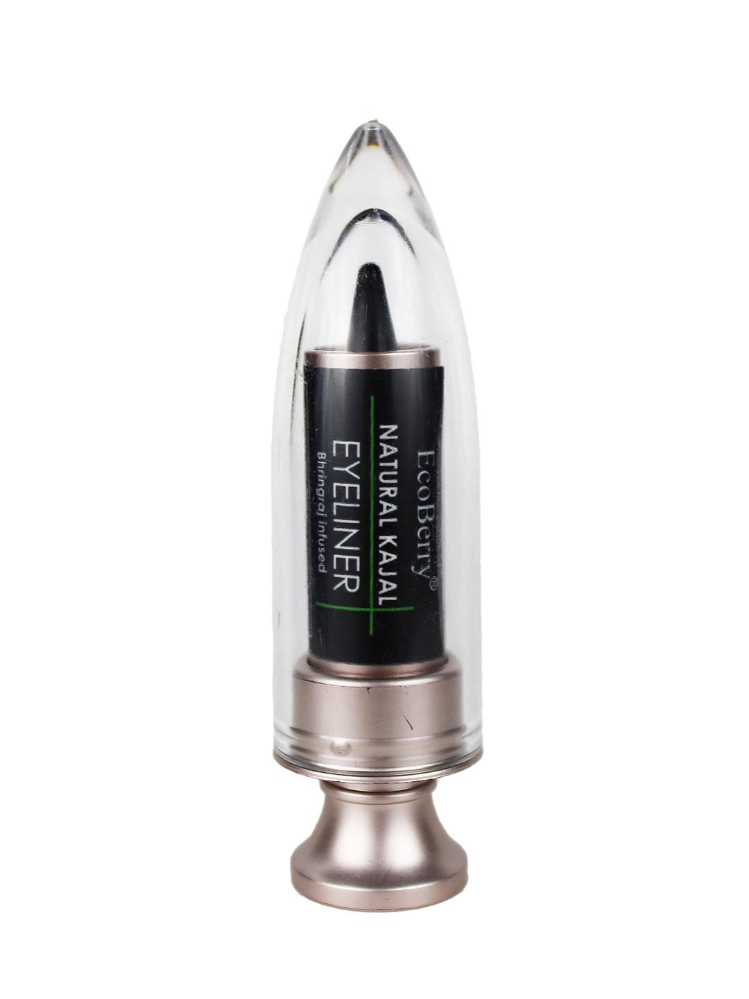 EcoBerry Natural Kajal Eyeliner with Castor Oil & Bhringraj 1g - Black