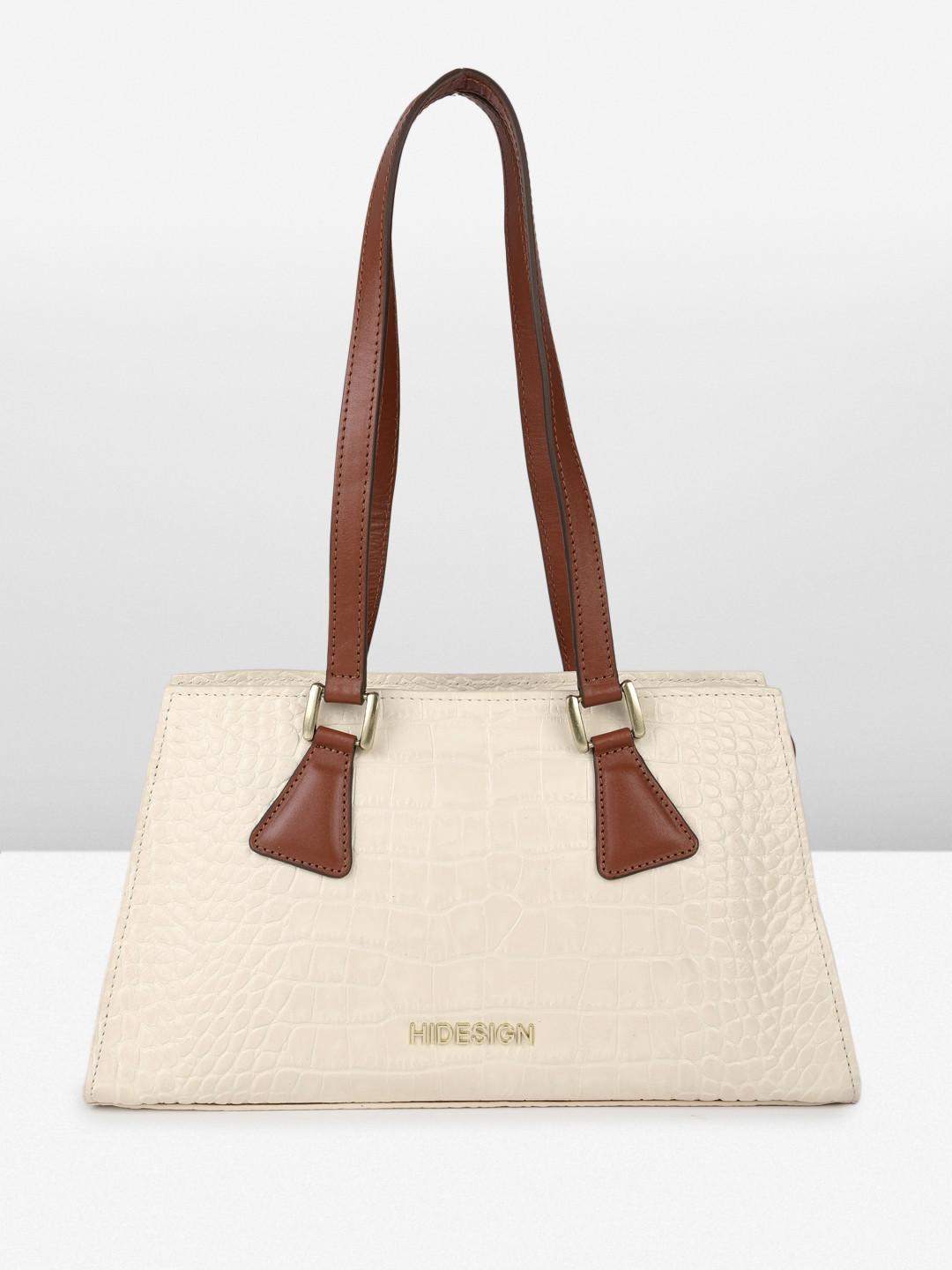 Hidesign SPRUCE 03 Croc Textured Leather Shoulder Bag