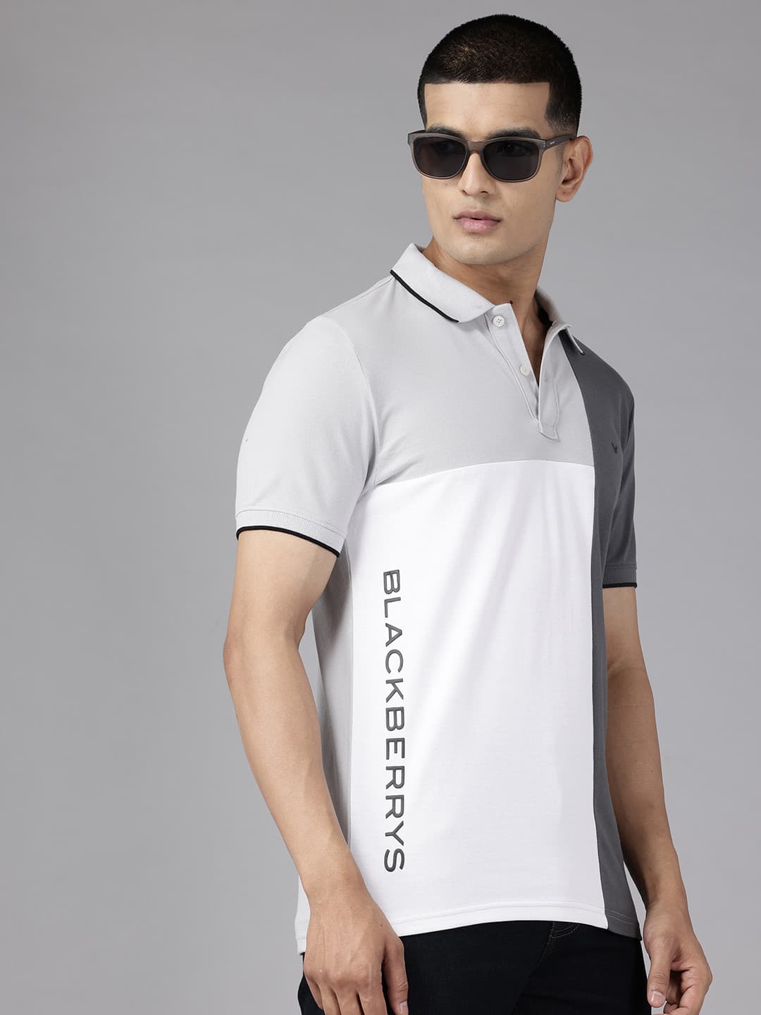 Blackberrys Colourblocked Polo T-shirt