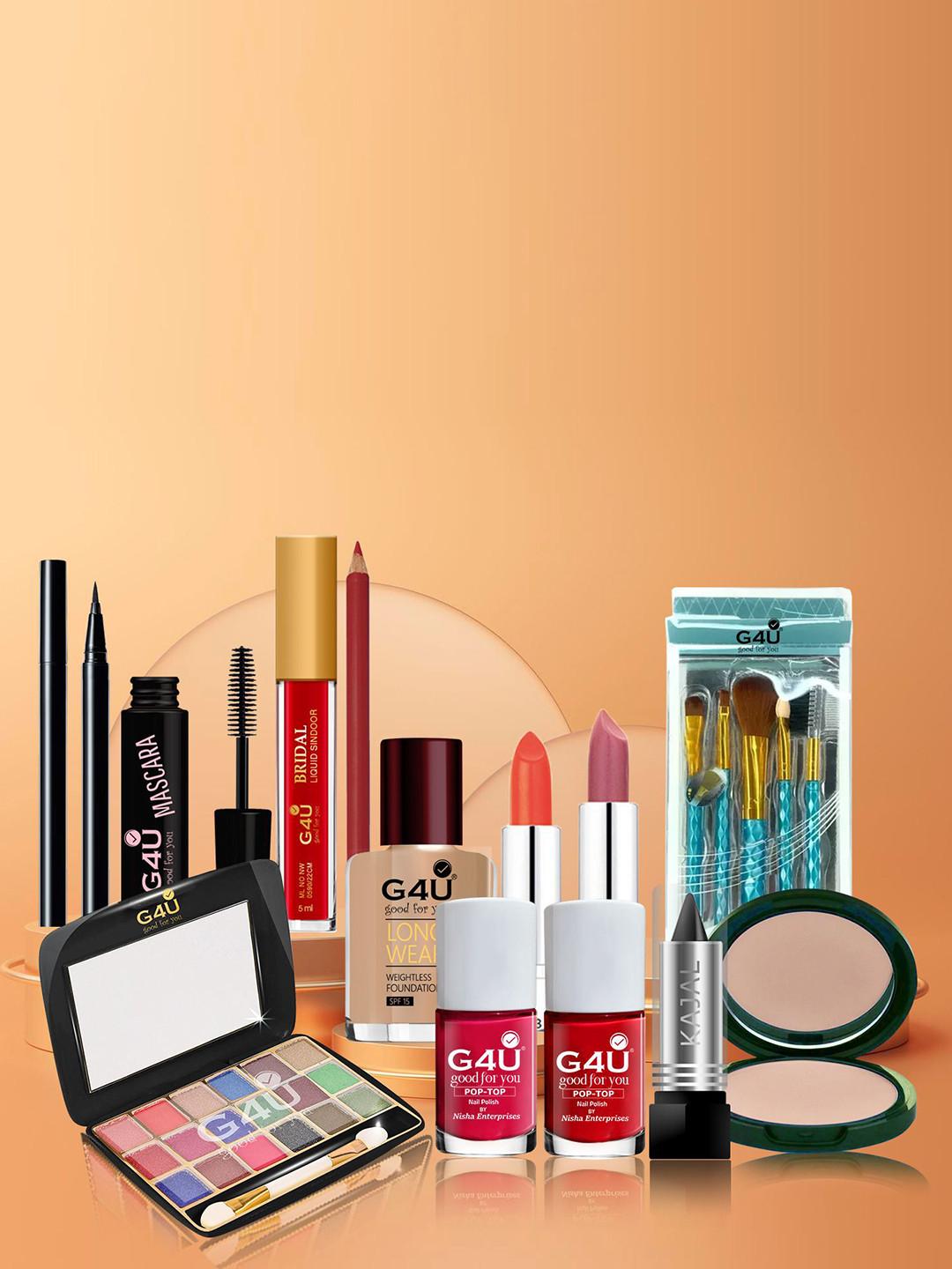 G4U Set of 17 pcs Makeup Kit For Women, Party Wear Makeup Kit 07072023a90