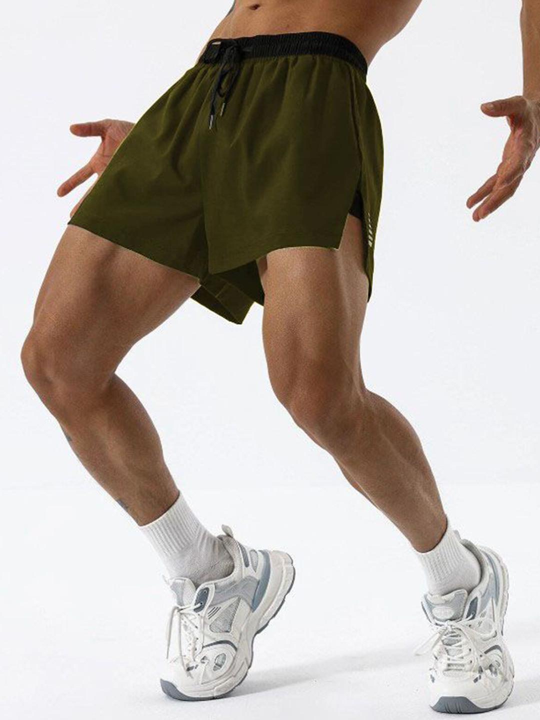 MASCARI Men Mid-Rise Dri-FIT Training or Gym Sport Shorts