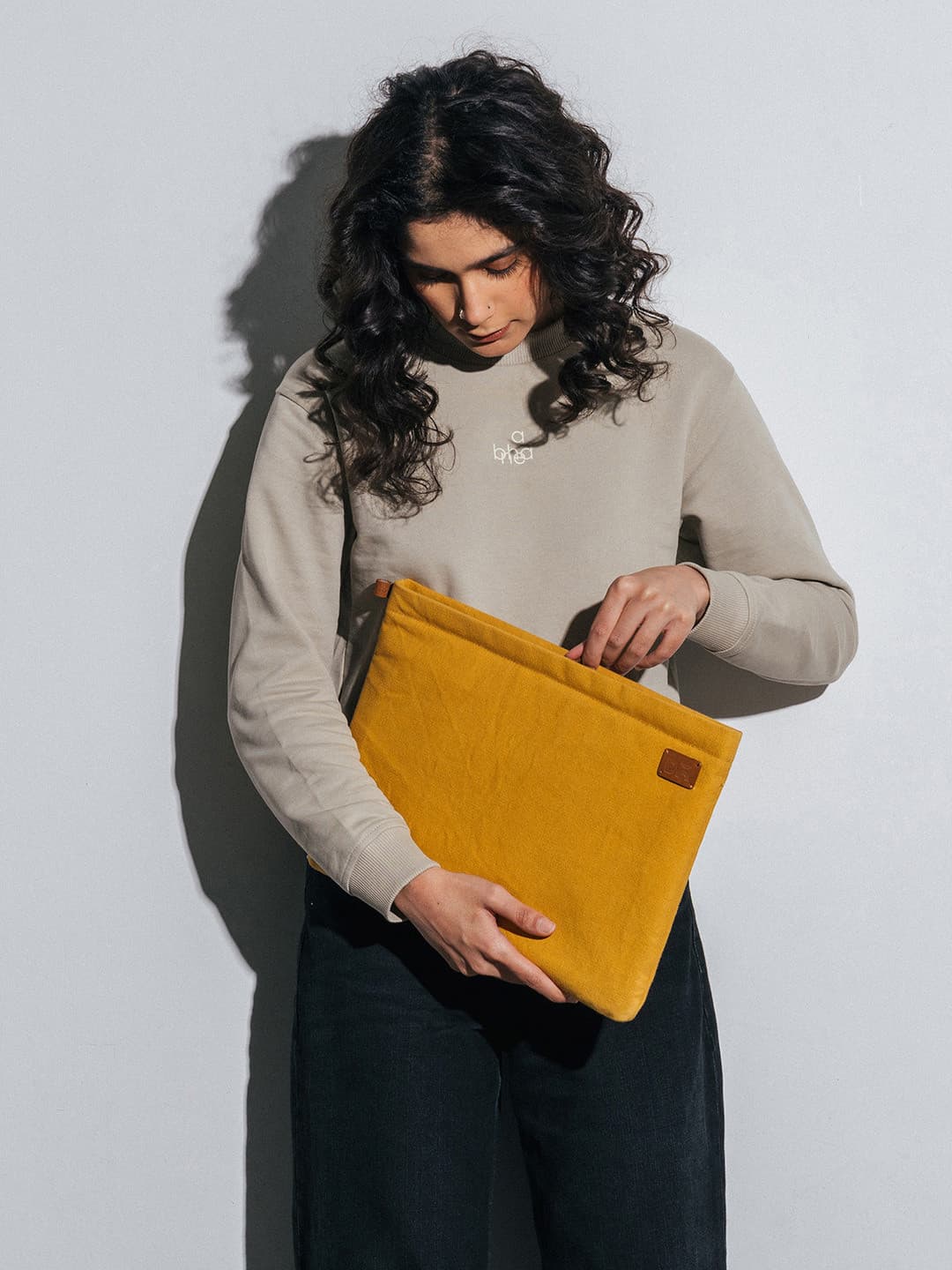 DailyObjects Mustard Skipper Sleeve Xl For Macbook/laptop Upto 40.64cm (16 Inch)