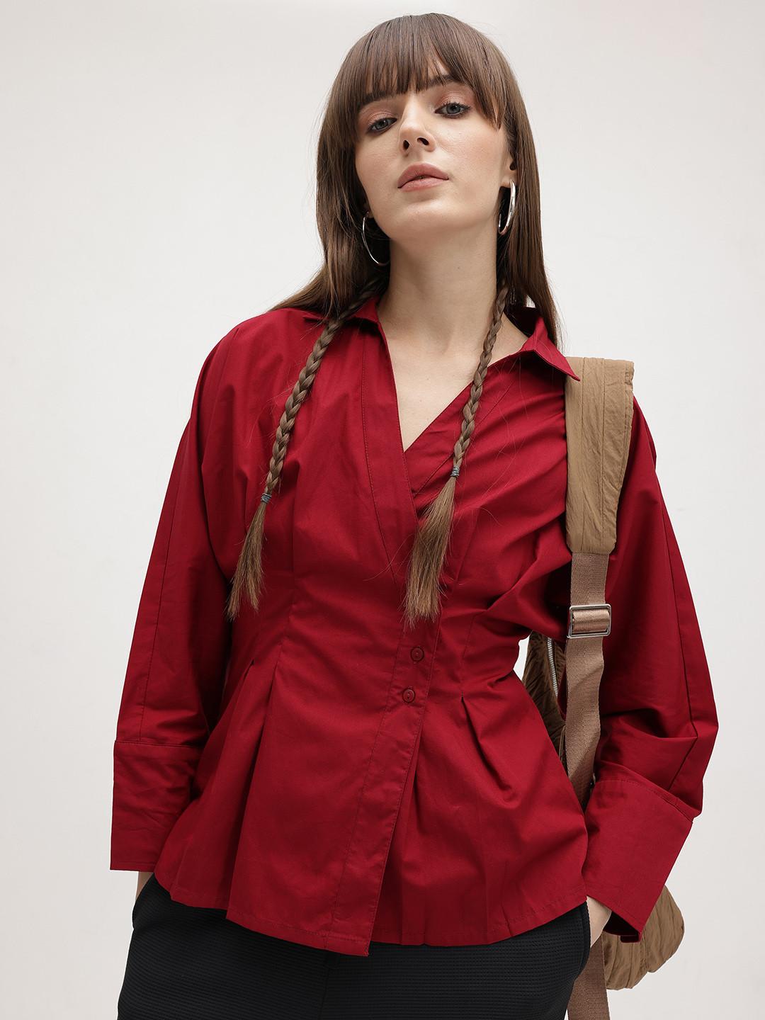The Roadster Lifestyle Co. Solid Regular Fit Shirt