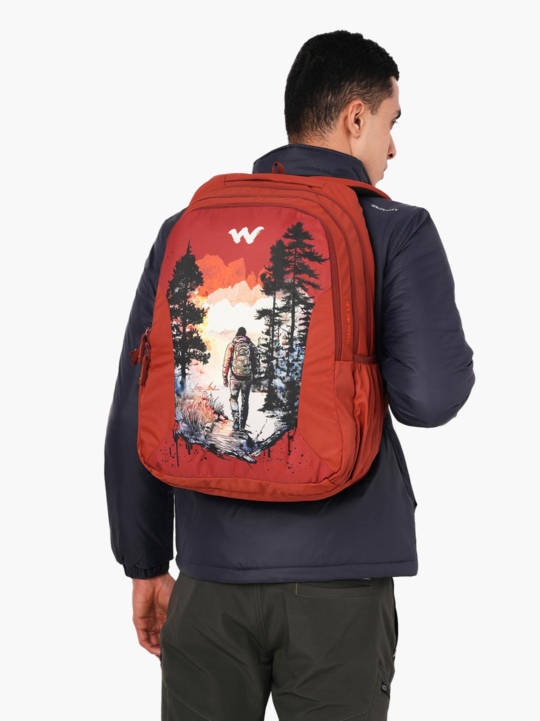 Wildcraft Unisex Graphic Printed Backpack with Compression Straps