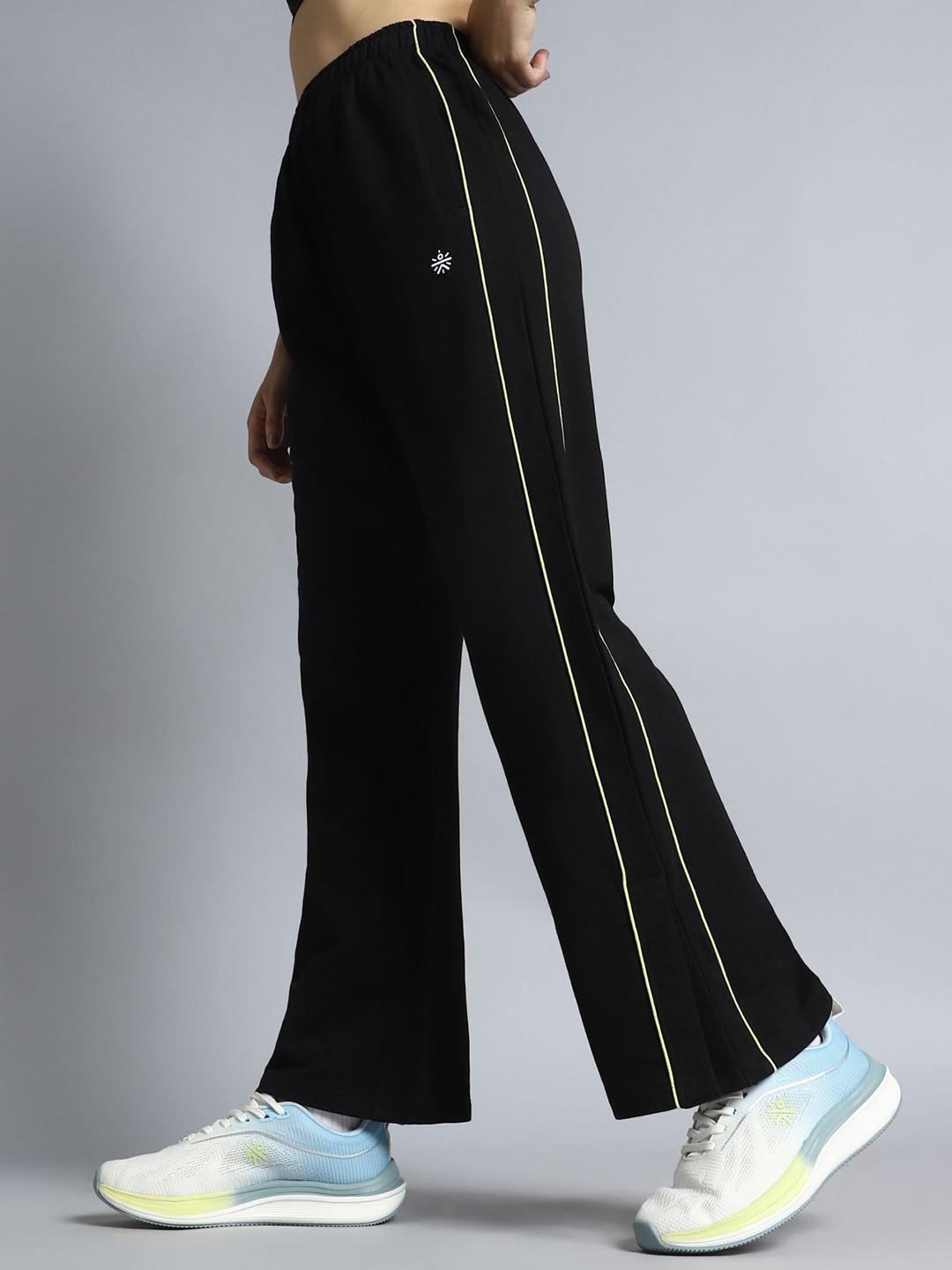 CULT Women Black Community Straight Trackpants