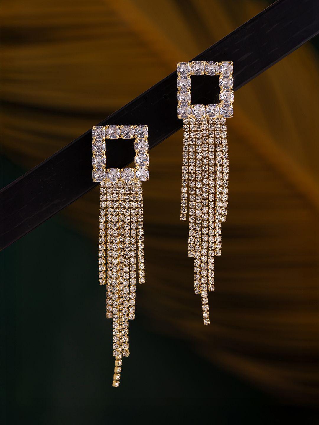 Korean Bling Golden Hour Sparkle Earrings
