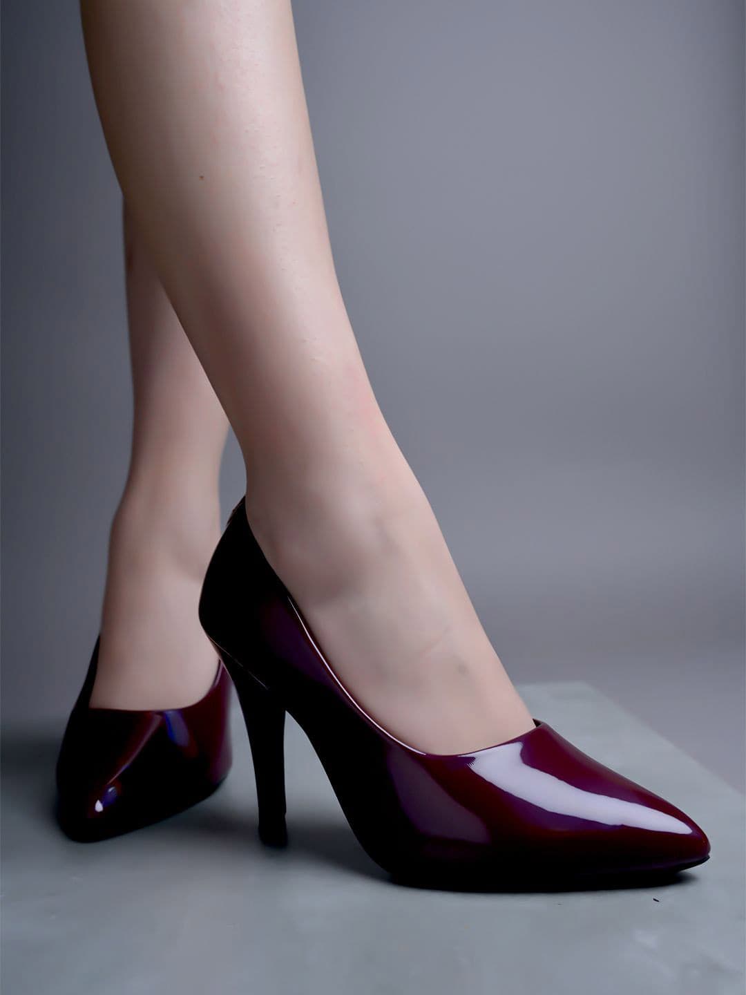 Stylestry Pointed Toe Closed Back Block Sandals Heels