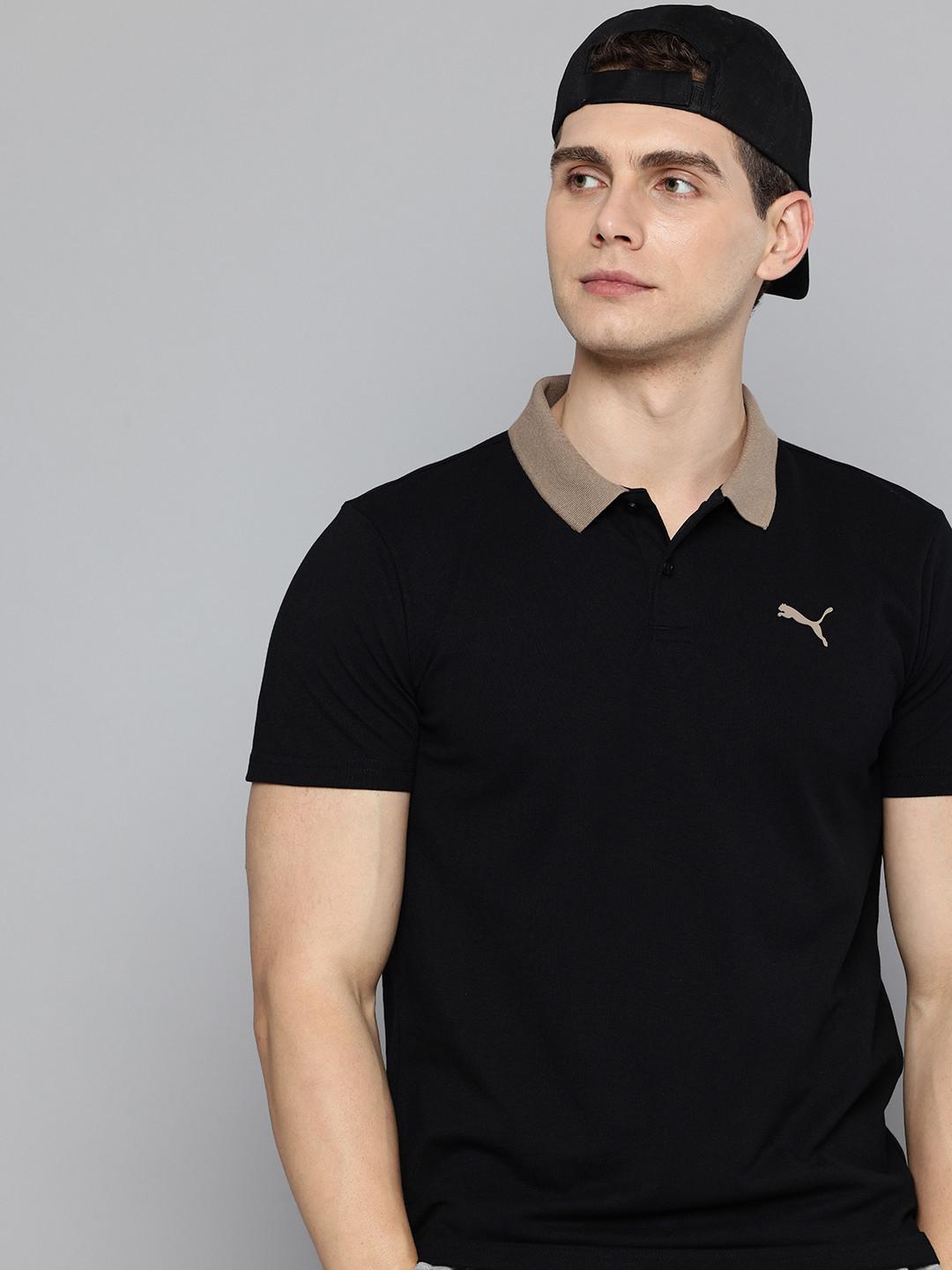 Puma ESS ELEVATED Slim Fit Polo Collar T-shirt