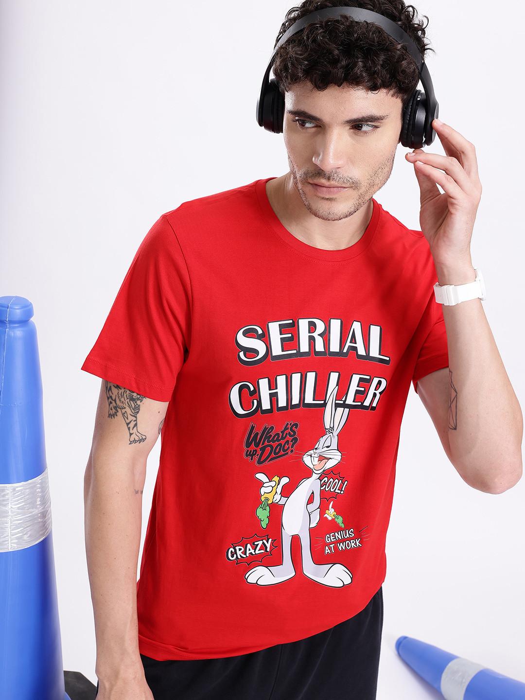 Kook N Keech Looney Tunes Printed Pure Cotton T-shirt